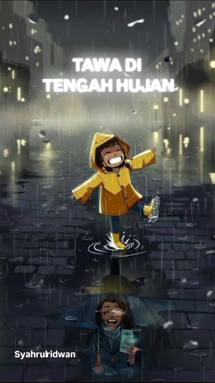 Cover Tawa di tengah hujan