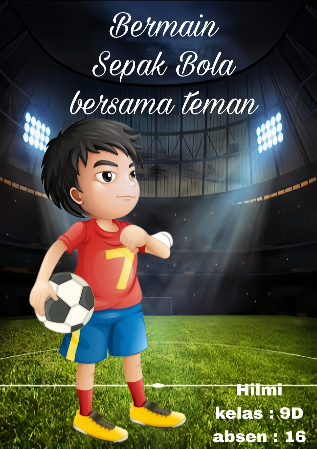 Cover Bermain Sepak Bola Bersama Teman